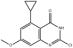 4(3H)-Quinazolinone, 2-chloro-5-cyclopropyl-7-methoxy- Structure
