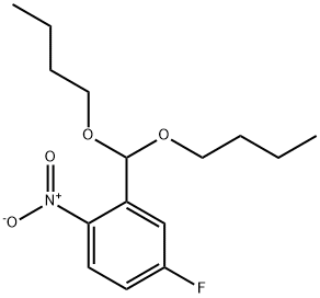 2-(dibutoxymethyl)-4-fluoro-1-nitrobenzene Structure