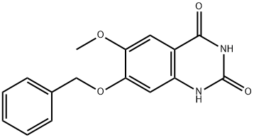 2,4(1H,3H)-Quinazolinedione, 6-methoxy-7-(phenylmethoxy)- 구조식 이미지