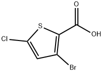 3-브로모-5-클로로티오펜-2-카르복실산 구조식 이미지