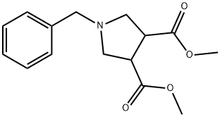 dimethyl 1-benzylpyrrolidine-3,4-dicarboxylate 구조식 이미지