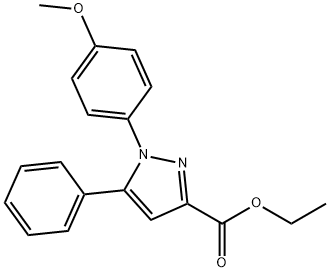 ethyl 1-(4-methoxyphenyl)-5-phenyl-1H-pyrazole-3-carboxylate Structure