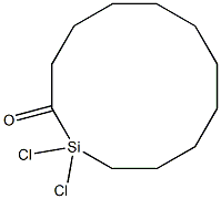 Silacyclododecan-2-one, 1,1-dichloro- Structure