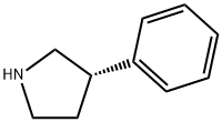 (S)-3-phenylpyrrolidine 구조식 이미지