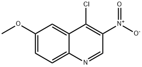 Quinoline, 4-chloro-6-methoxy-3-nitro- Structure