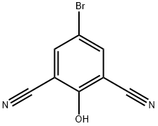 5-Bromo-2-hydroxy-1,3-benzenedicarbonitrile Structure