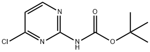 (4-Chloro-2-pyrimidinyl)carbamic acid 1,1-dimethylethyl ester 구조식 이미지