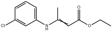 ETHYL 3-(3-CHLOROANILINO)CROTONATE Structure