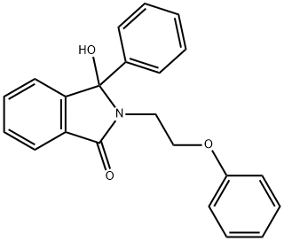 3-hydroxy-2-(2-phenoxyethyl)-3-phenyl-1-isoindolinone 구조식 이미지