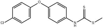 methyl (4-(4-chlorophenoxy)phenyl)carbamodithioate 구조식 이미지