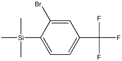 Silane, [2-bromo-4-(trifluoromethyl)phenyl]trimethyl- 구조식 이미지