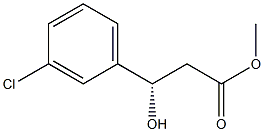 (S)-methyl 3-(3-chlorophenyl)-3-hydroxypropanoate(WXG00615) 구조식 이미지