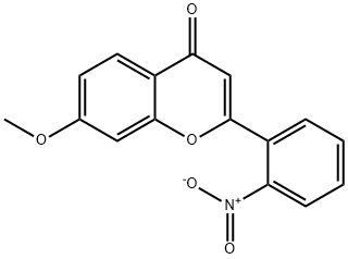 7-methoxy-2'-nitroflavone Structure