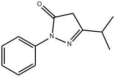 3-isopropyl-1-phenyl-1H-pyrazol-5(4H)-one 구조식 이미지