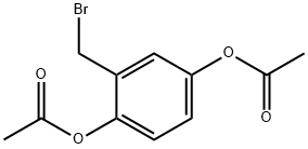 2-(Bromomethyl)-1,4-phenylene diacetate 구조식 이미지