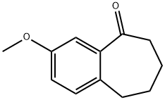 3-Methoxy-6,7,8,9-tetrahydro-benzocyclohepten-5-one 구조식 이미지