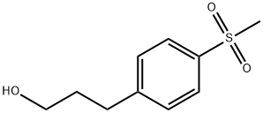 3-(4-(methylsulfonyl)phenyl)propan-1-ol 구조식 이미지