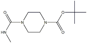 tert-Butyl 4-(methylcarbamoyl)piperazine-1-carboxylate Structure