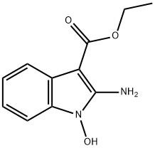 ethyl 2-amino-1-hydroxyindole-3-carboxylate 구조식 이미지