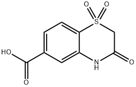 3-oxo-3,4-dihydro-2H-benzo[b][1,4]thiazine-6-carboxylic acid 1,1-dioxide Structure