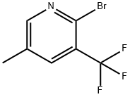 2-Bromo-5-methyl-3-(trifluoromethyl)pyridine 구조식 이미지