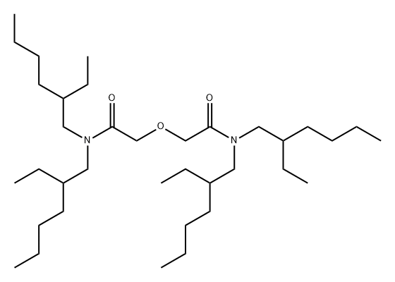 Acetamide, 2,2'-oxybis[N,N-bis(2-ethylhexyl)- Structure