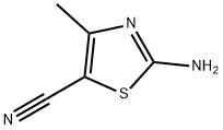 2-amino-4-methylthiazole-5-carbonitrile Structure