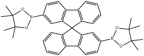 9,9'-spirobi[fluorene]-2,2'-diyldiboronic acid pinacol ester Structure