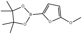 2-(5-methoxyfuran-2-yl)-4,4,5,5-tetramethyl-1,3,2-dioxaborolane 구조식 이미지