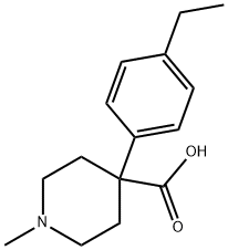 4-(4-Ethylphenyl)-1-methylpiperidine-4-carboxylic acid Structure