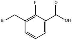 3-(Bromomethyl)-2-fluorobenzoicacid Structure