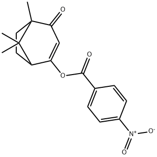 5,8,8-trimethyl-4-oxobicyclo[3.2.1]oct-2-en-2-yl 4-nitrobenzoate Structure
