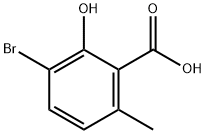 3-bromo-2-hydroxy-6-methylbenzoic acid Structure