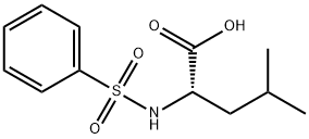 (S)-4-methyl-2-(phenylsulfonamido)pentanoic acid 구조식 이미지
