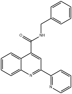 N-benzyl-2-(pyridin-2-yl)quinoline-4-carboxamide Structure