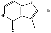 2-bromo-3-methyl-Thieno[3,2-c]pyridin-4(5H)-one Structure