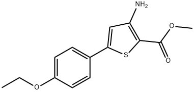 Methyl 3-amino-5-(4-ethoxyphenyl)-2-thiophenecarboxylate Structure