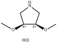 cis-3,4-dimethoxypyrrolidine hydrochloride 구조식 이미지