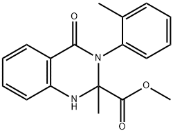 methyl 2-methyl-4-oxo-3-(o-tolyl)-1,2,3,4-tetrahydroquinazoline-2-carboxylate 구조식 이미지