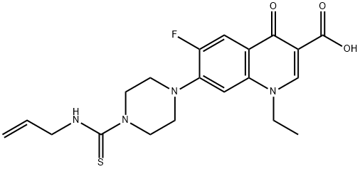 7-(4-(allylcarbamothioyl)piperazin-1-yl)-1-ethyl-6-fluoro-4-oxo-1,4-dihydroquinoline-3-carboxylic acid Structure