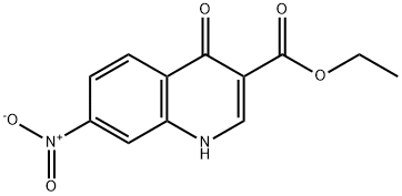 ethyl 1,4-dihydro-7-nitro-4-oxoquinoline-3-carboxylate Structure