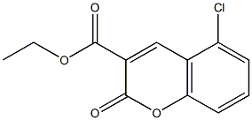 Ethyl 5-chloro-2-oxo-2H-chromene-3-carboxylate 구조식 이미지