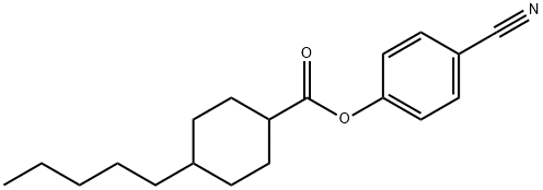 4-n-pentylcyclohexane-carboxylic-acid-4-cyanophenylester Structure