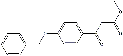 methyl 3-(4-(benzyloxy)phenyl)-3-oxopropanoate 구조식 이미지