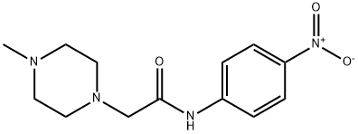 4-methyl-N-(4-nitrophenyl)-1-Piperazineacetamide Structure
