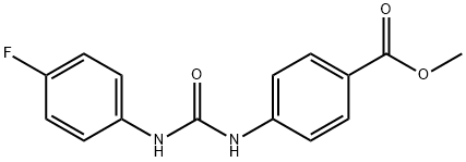 methyl 4-(3-(4-fluorophenyl)ureido)benzoate Structure