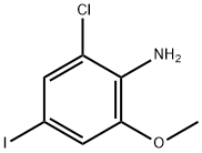 2-Chloro-4-iodo-6-methoxy-phenylamine Structure