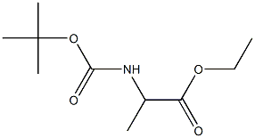 ethyl 2-((tert-butoxycarbonyl)amino)propanoate Structure
