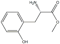 METHYL (2S)-2-AMINO-3-(2-HYDROXYPHENYL)PROPANOATE 구조식 이미지