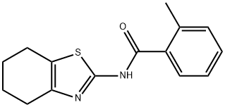 2-methyl-N-(4,5,6,7-tetrahydro-1,3-benzothiazol-2-yl)benzamide 구조식 이미지